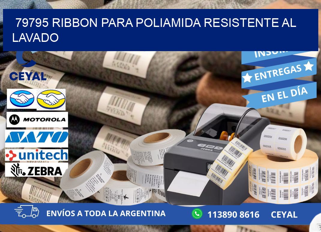 79795 ribbon para poliamida resistente al lavado