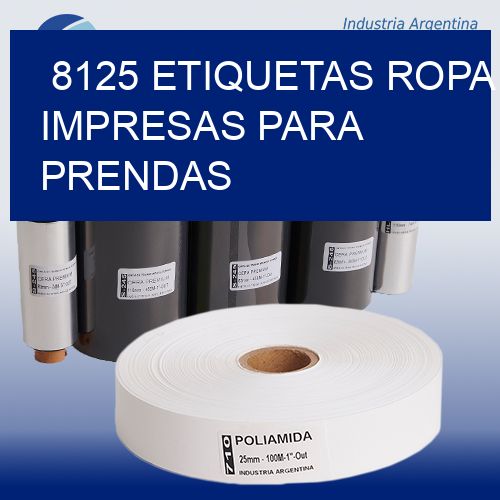 8125 Etiquetas ropa impresas para prendas