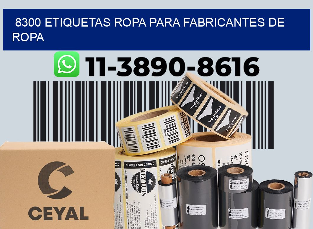8300 Etiquetas ropa para fabricantes de ropa