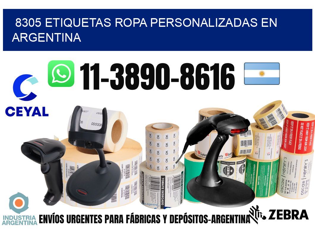 8305 Etiquetas ropa personalizadas en Argentina
