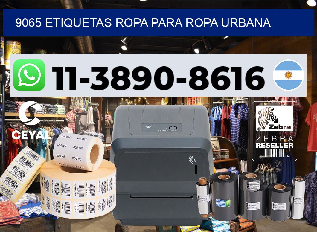9065 Etiquetas ropa para ropa urbana