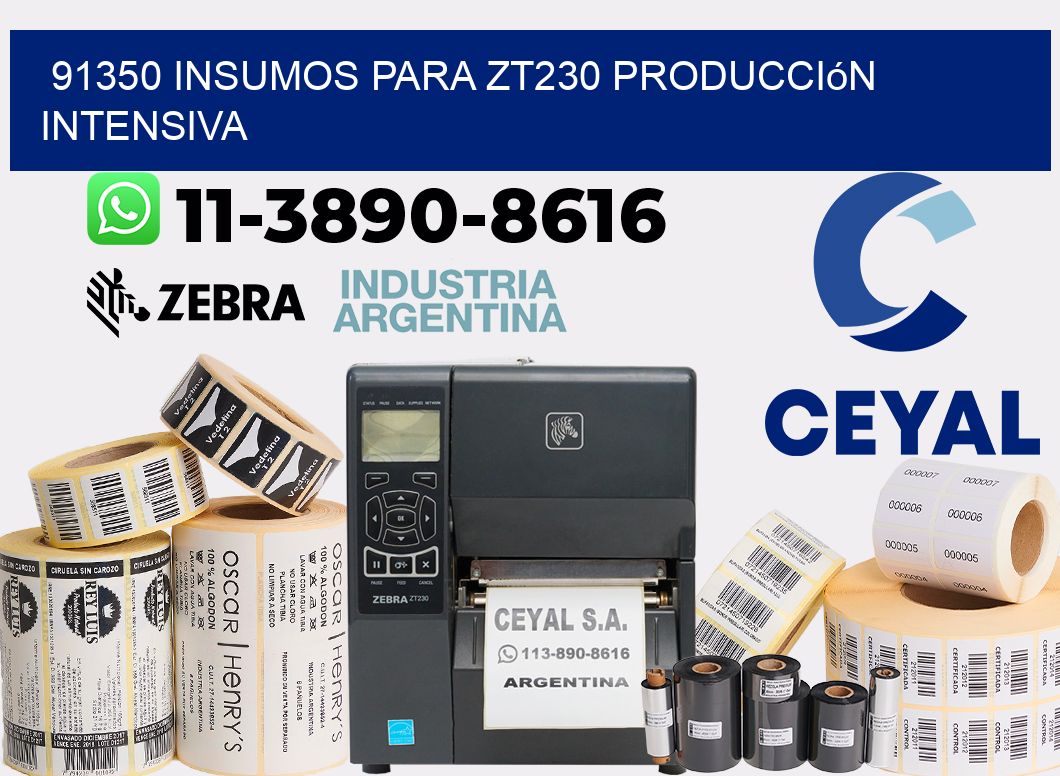 91350 insumos para zt230 producción intensiva
