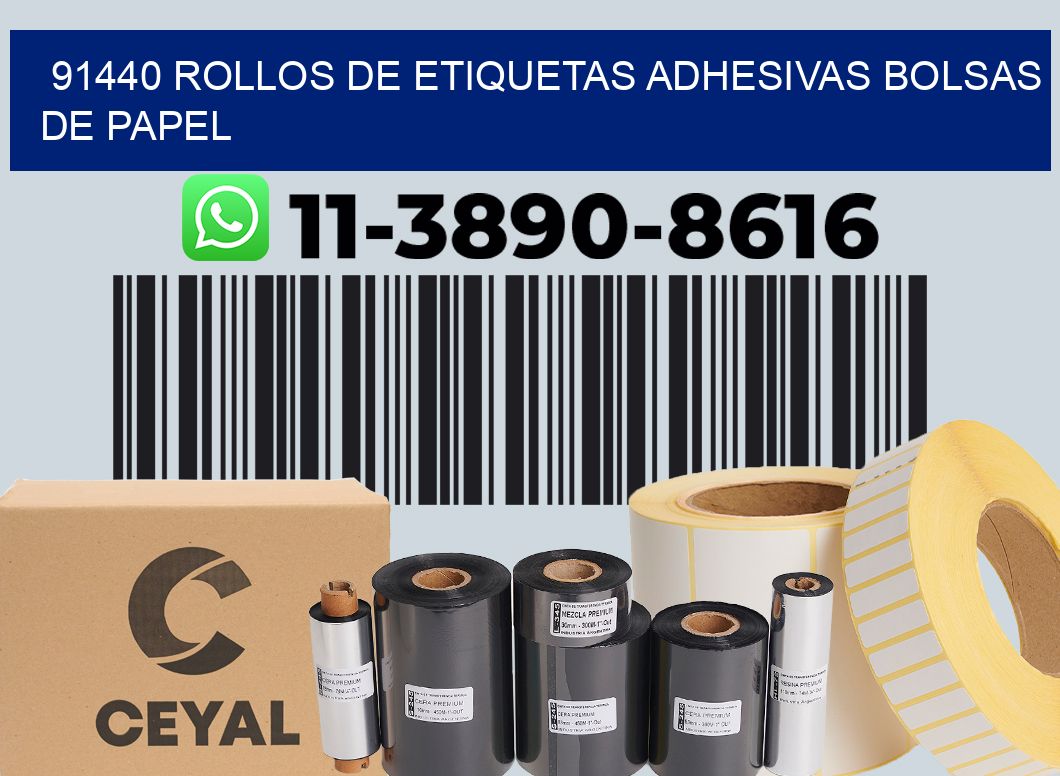 91440 rollos de etiquetas adhesivas bolsas de papel