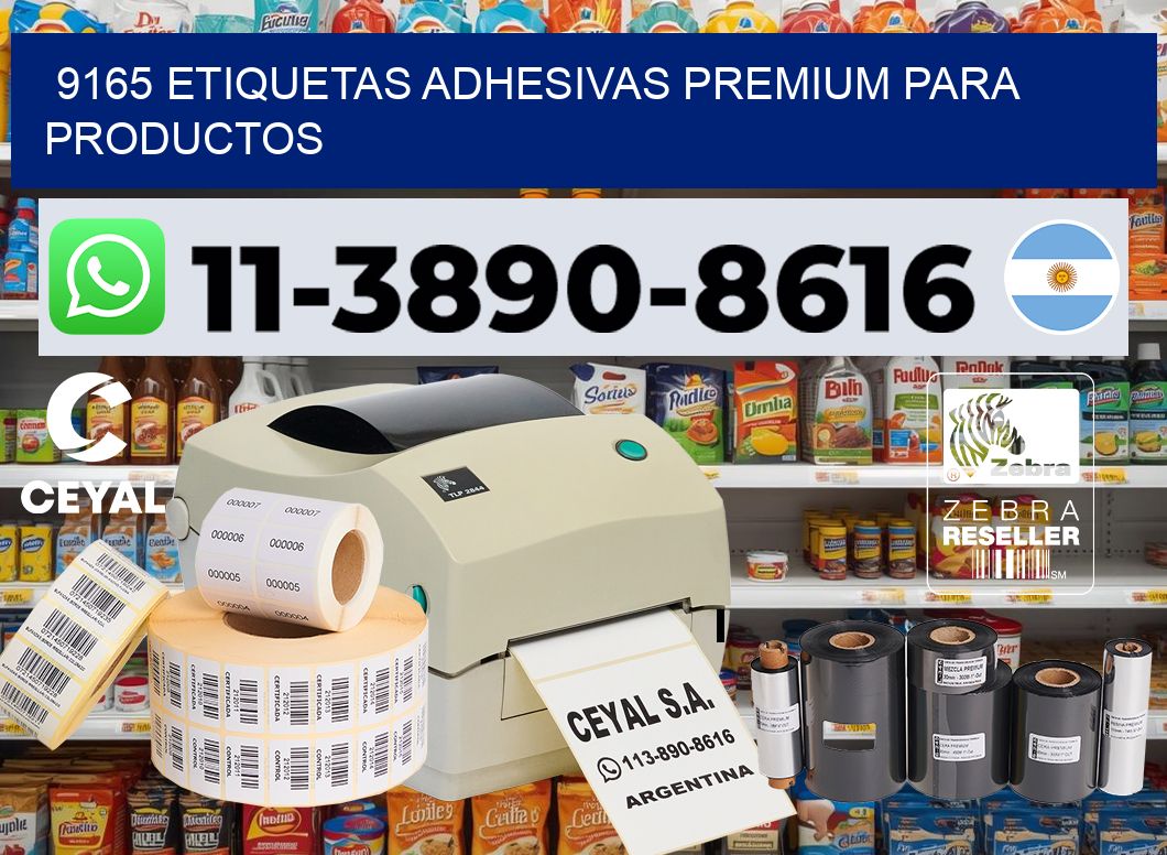 9165 Etiquetas adhesivas premium para productos