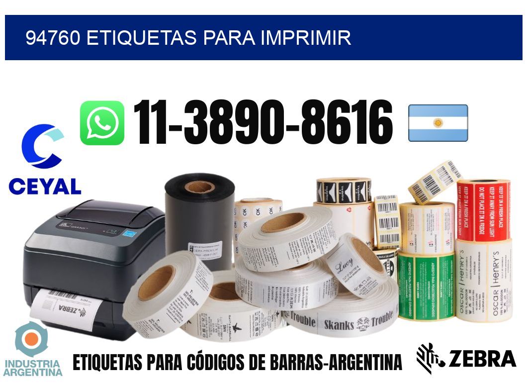 94760 etiquetas para imprimir
