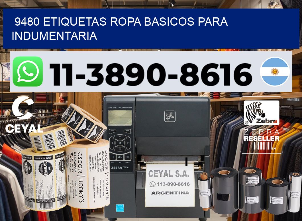 9480 Etiquetas ropa basicos para indumentaria