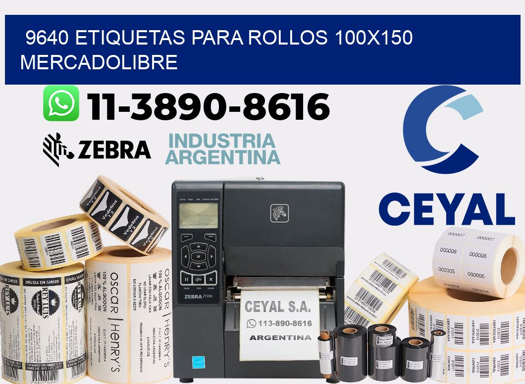 9640 etiquetas para rollos 100x150 mercadolibre