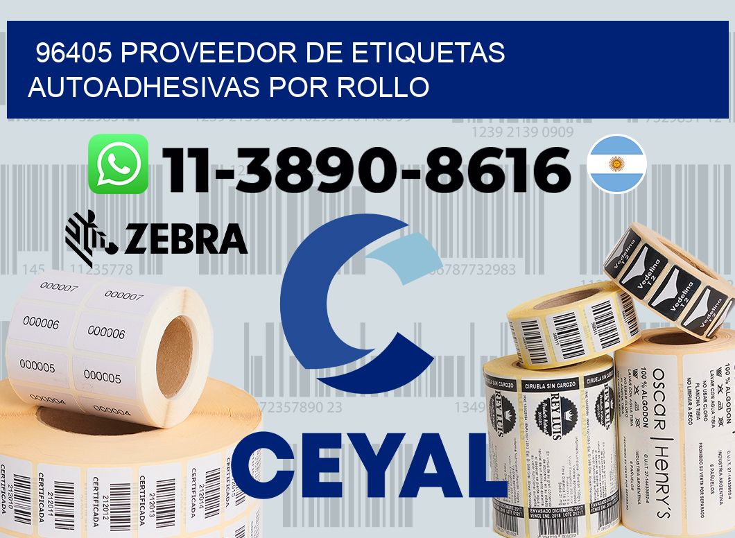 96405 proveedor de etiquetas  autoadhesivas por rollo