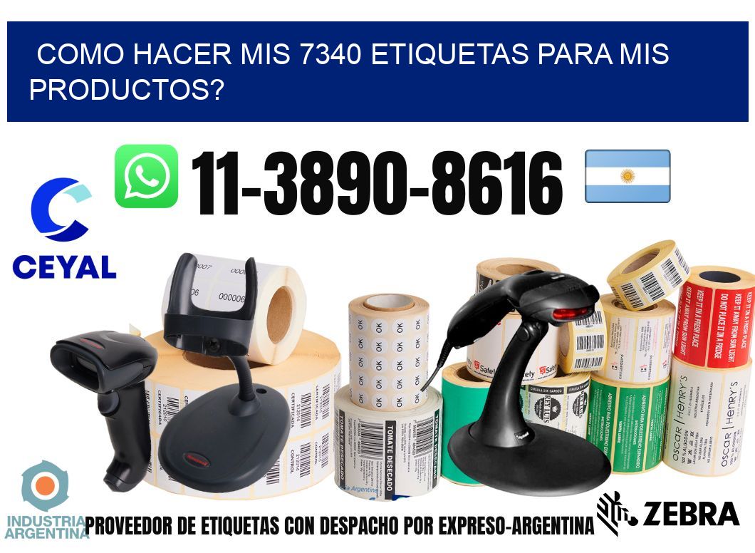 como hacer mis 7340 etiquetas para mis productos?