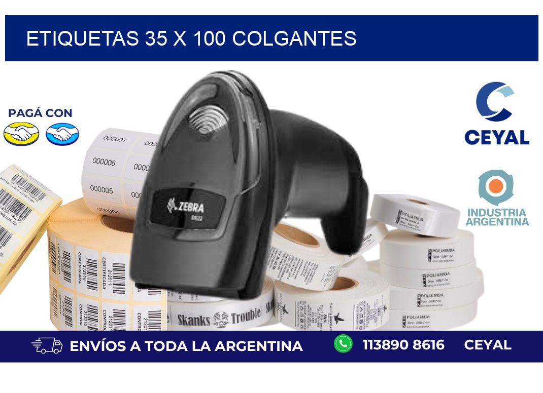 etiquetas 35 x 100 colgantes
