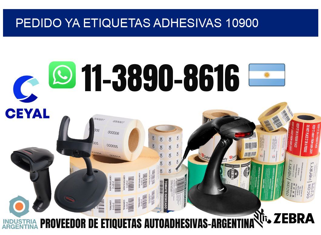 pedido ya etiquetas adhesivas 10900
