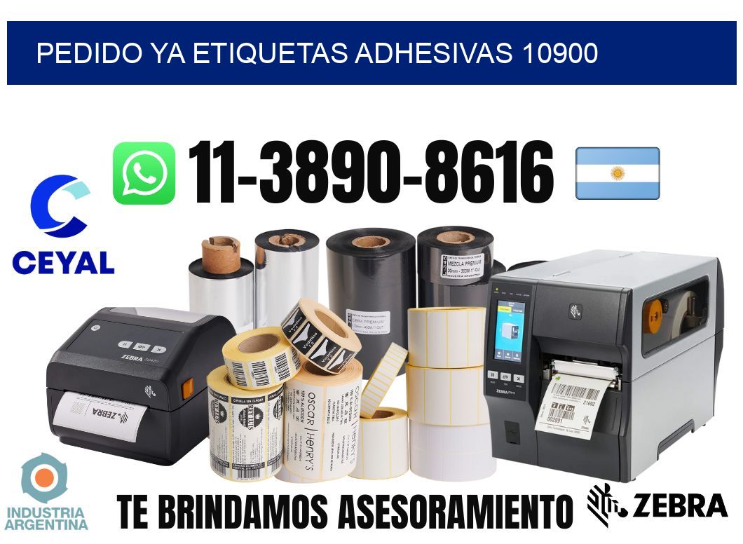 pedido ya etiquetas adhesivas 10900