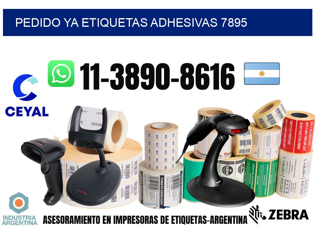 pedido ya etiquetas adhesivas 7895