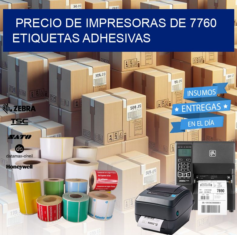 precio de impresoras de 7760 etiquetas adhesivas