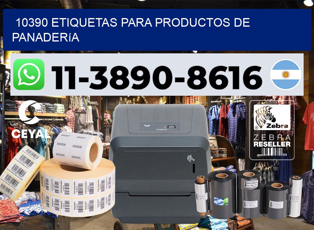 10390 Etiquetas para productos de panadería