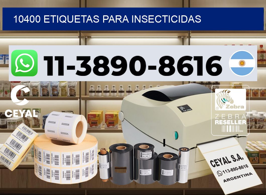 10400 Etiquetas para insecticidas