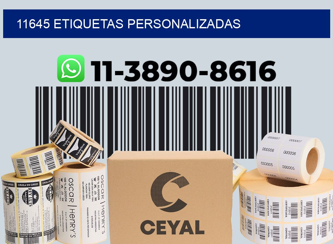 11645 etiquetas personalizadas
