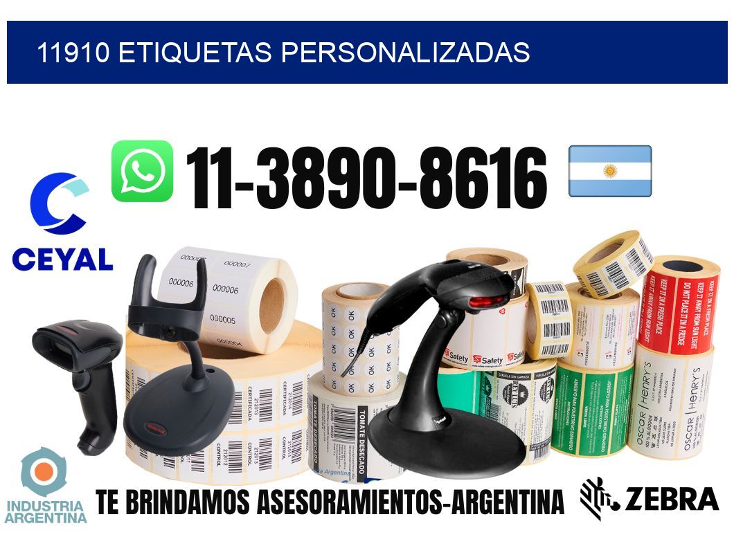11910 etiquetas personalizadas