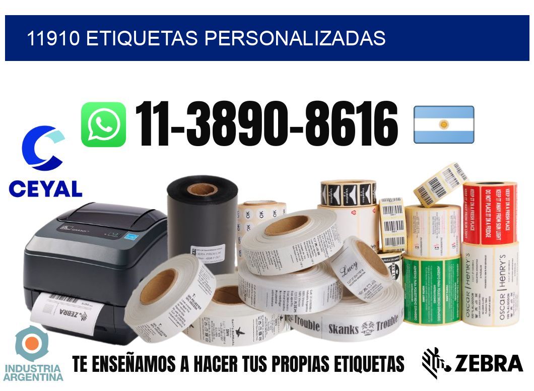 11910 etiquetas personalizadas