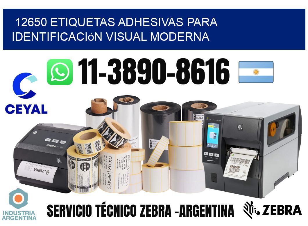 12650 Etiquetas adhesivas para identificación visual moderna
