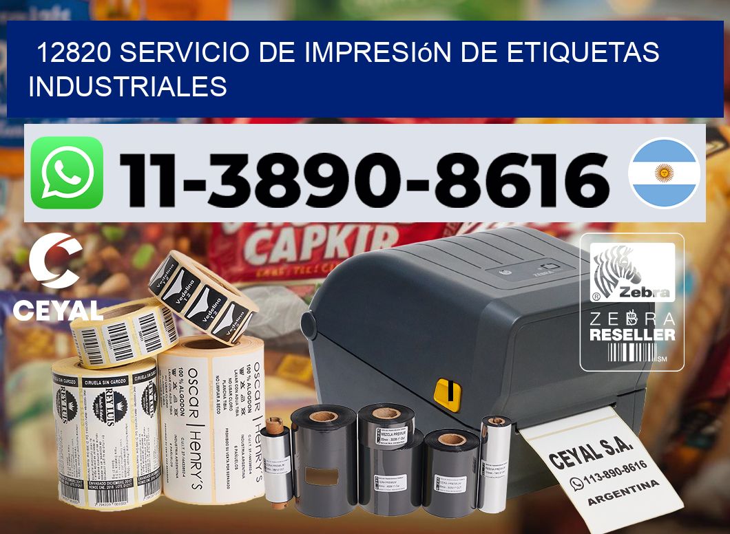 12820 Servicio de impresión de etiquetas industriales