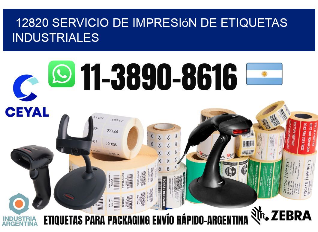 12820 Servicio de impresión de etiquetas industriales