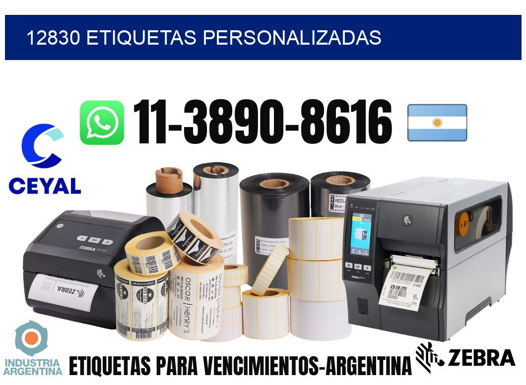 12830 etiquetas personalizadas