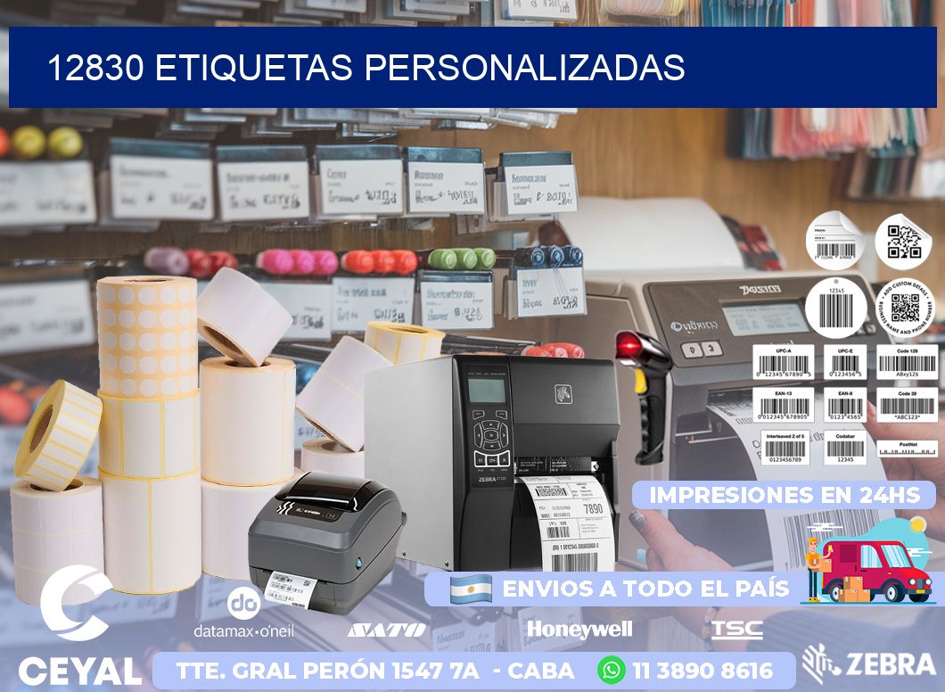 12830 etiquetas personalizadas