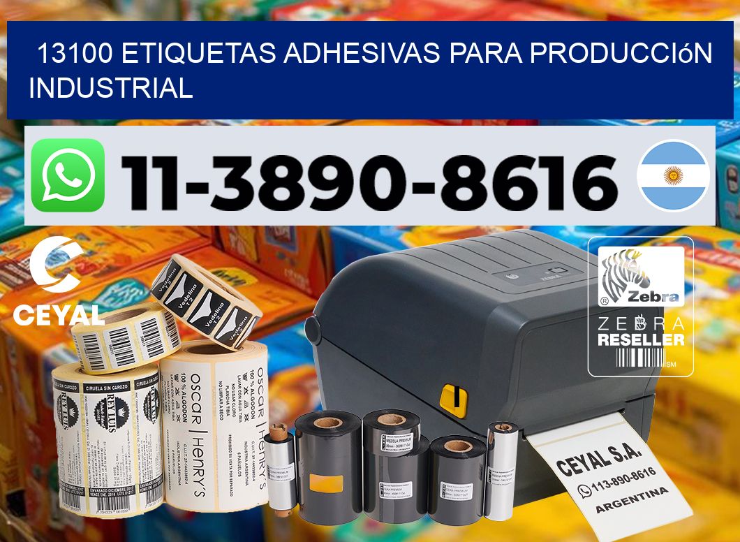13100 Etiquetas adhesivas para producción industrial