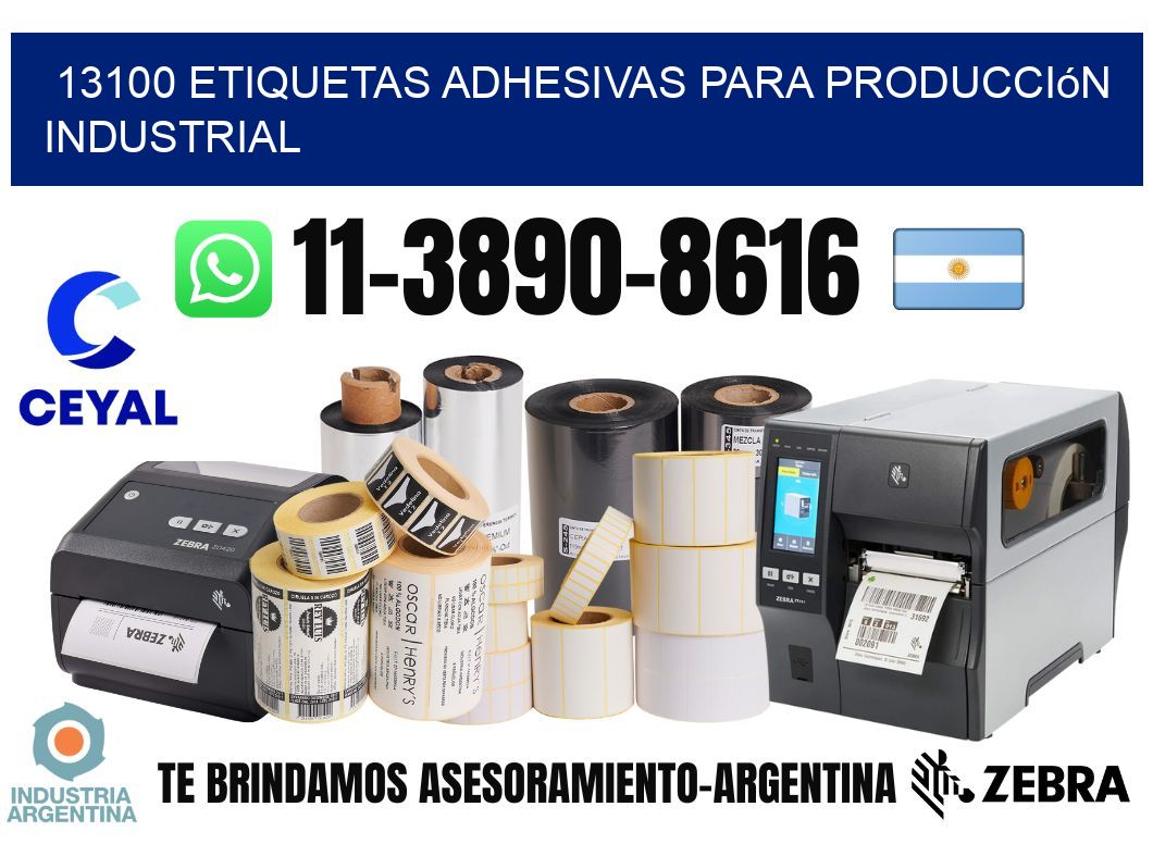 13100 Etiquetas adhesivas para producción industrial