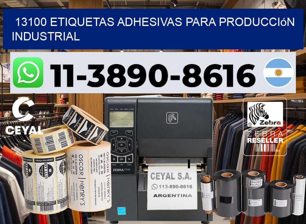 13100 Etiquetas adhesivas para producción industrial