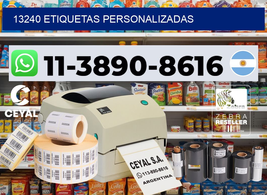 13240 etiquetas personalizadas