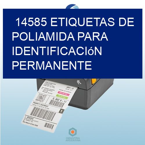 14585 Etiquetas de poliamida para identificación permanente