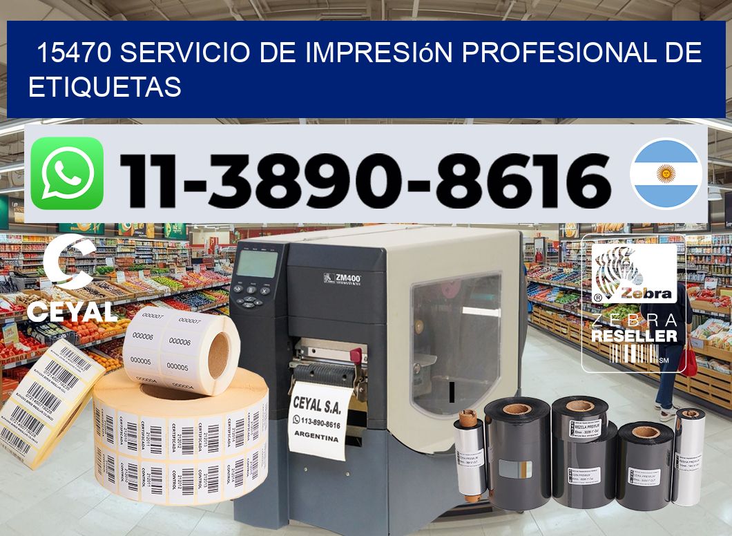 15470 Servicio de impresión profesional de etiquetas