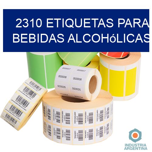 2310 Etiquetas para bebidas alcohólicas