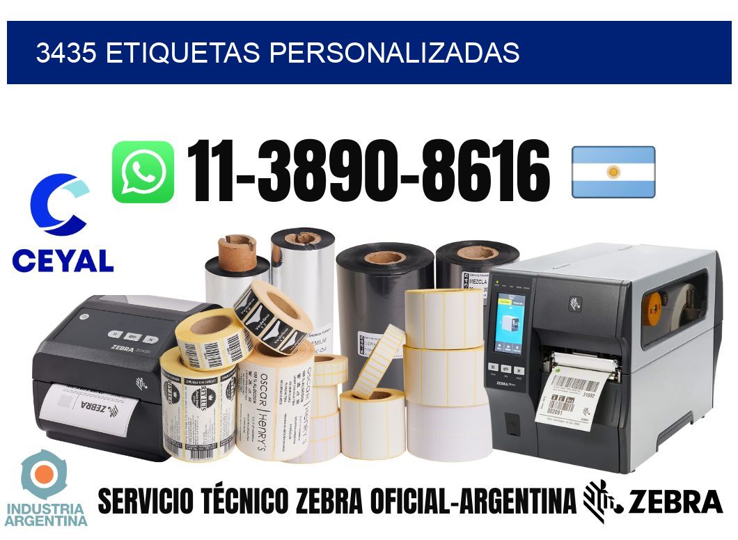 3435 etiquetas personalizadas
