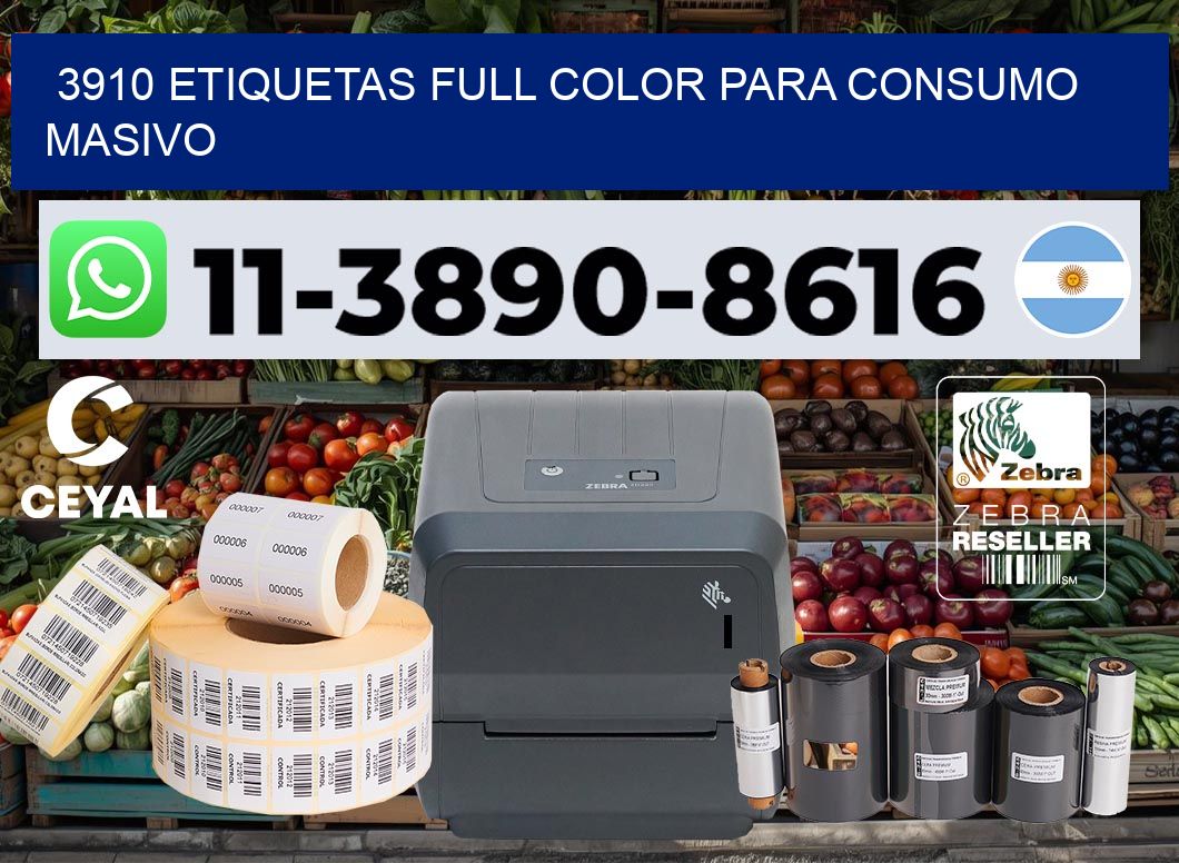 3910 Etiquetas full color para consumo masivo