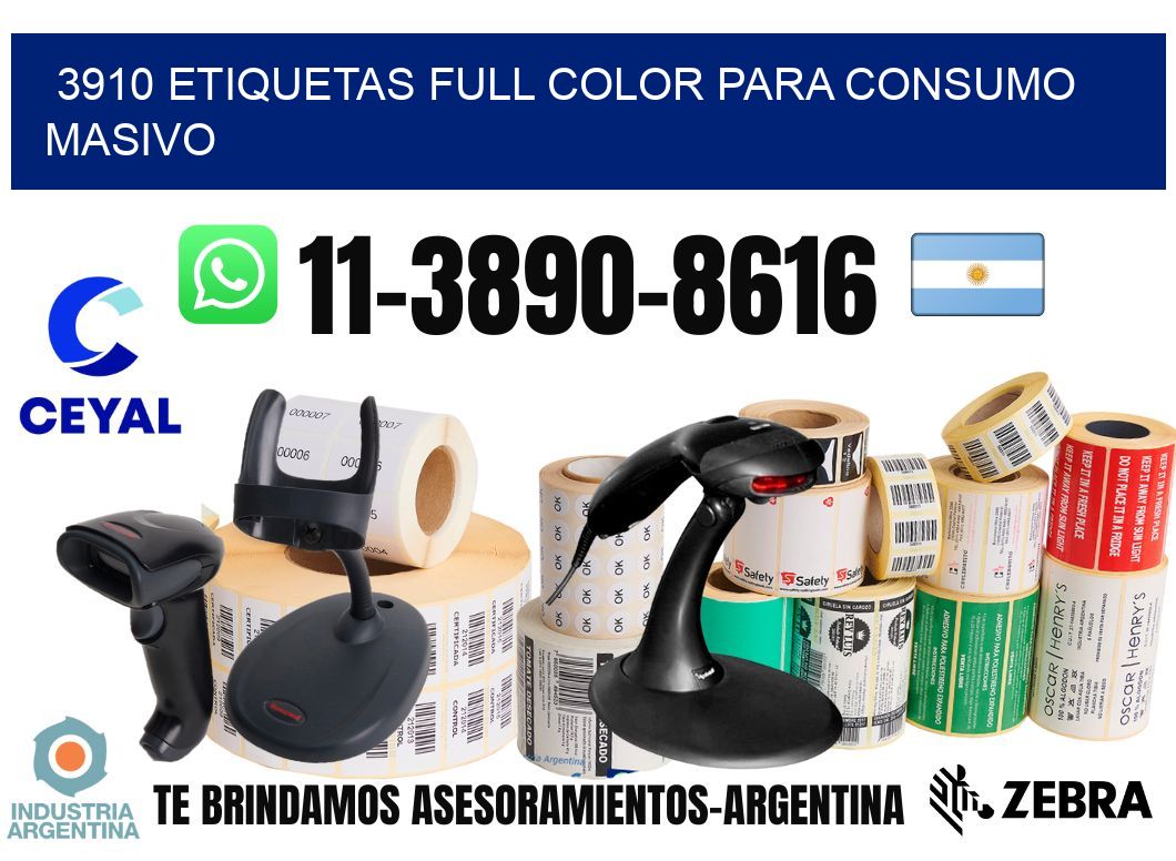 3910 Etiquetas full color para consumo masivo