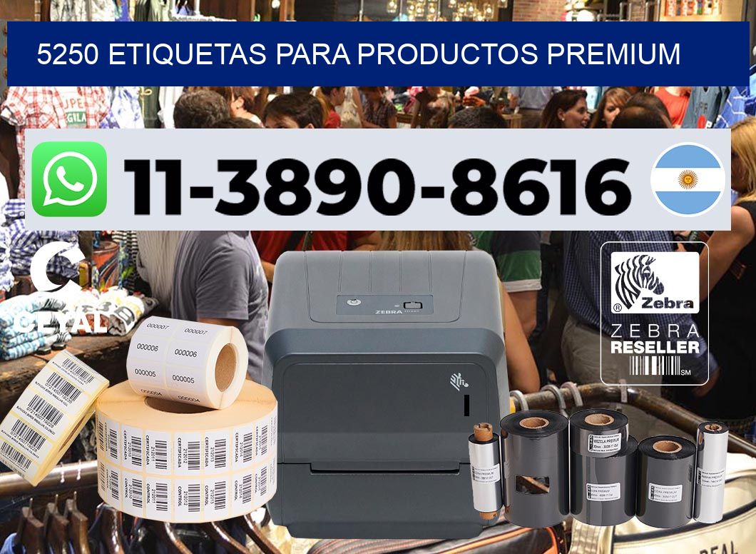 5250 Etiquetas para productos premium