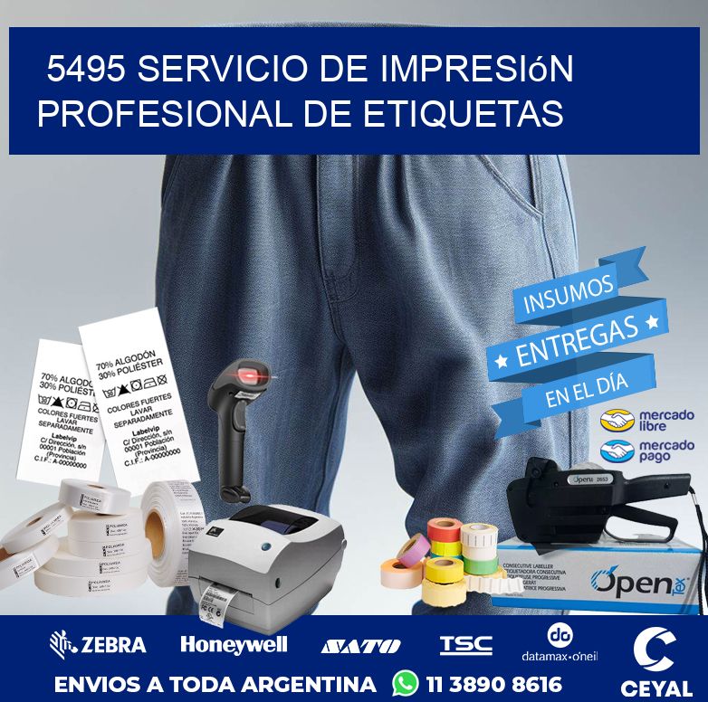 5495 Servicio de impresión profesional de etiquetas