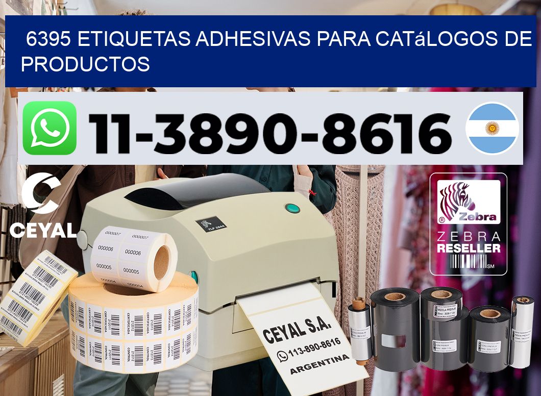 6395 Etiquetas adhesivas para catálogos de productos