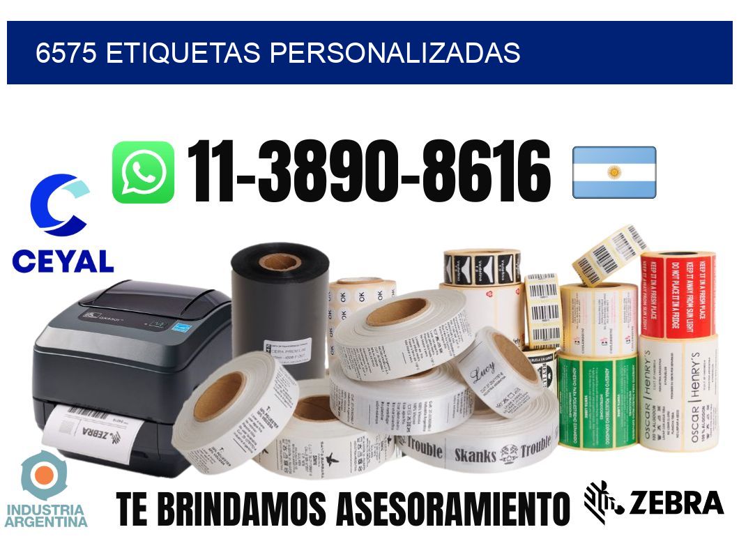 6575 etiquetas personalizadas