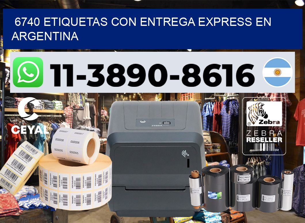 6740 Etiquetas con entrega express en Argentina