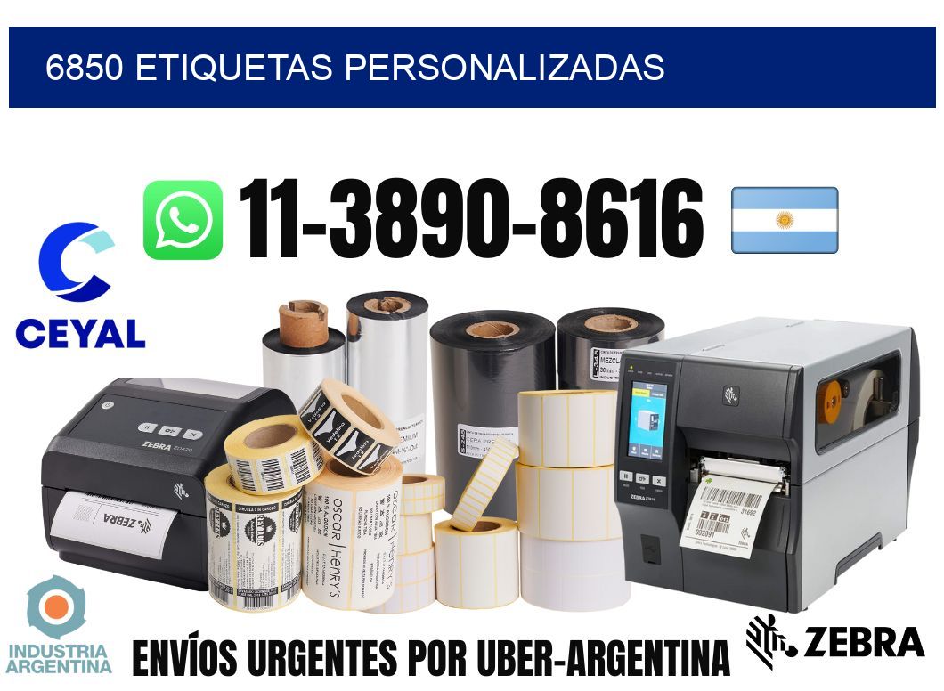 6850 etiquetas personalizadas