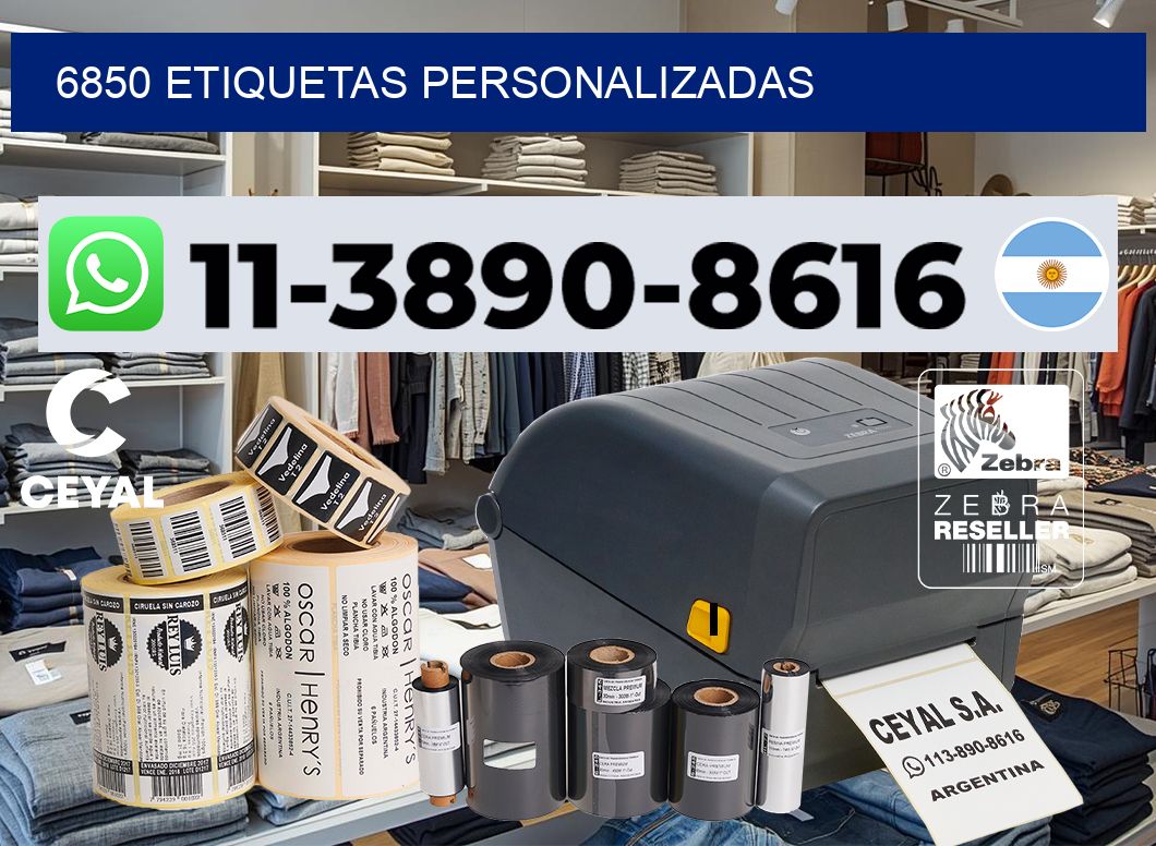 6850 etiquetas personalizadas