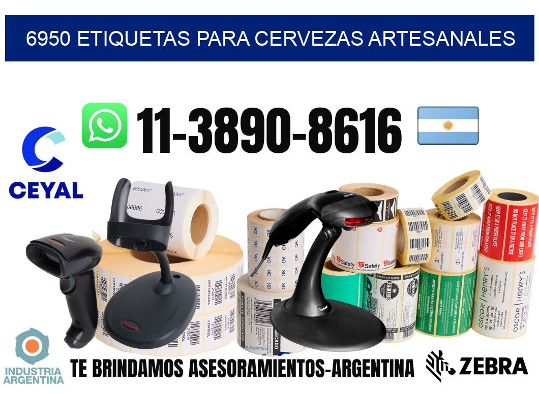 6950 Etiquetas para cervezas artesanales