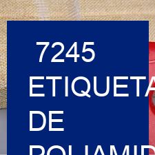 7245 Etiquetas de poliamida con información de talle