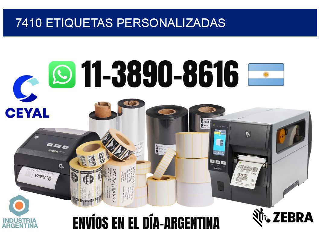 7410 etiquetas personalizadas