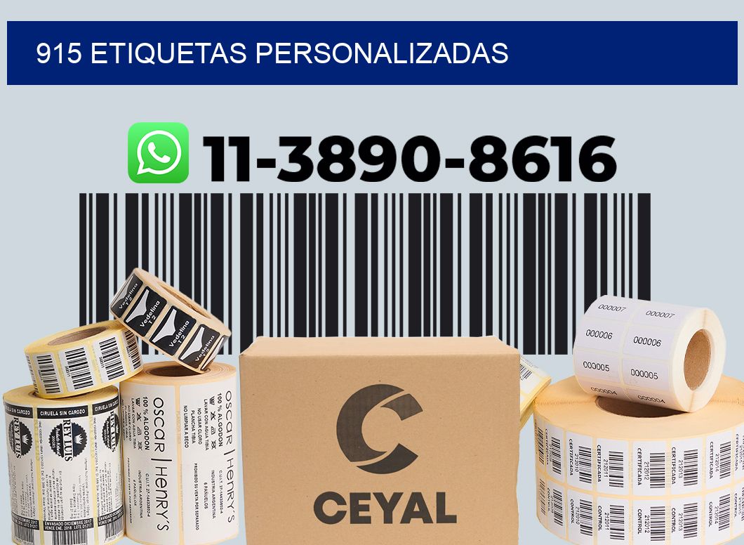 915 etiquetas personalizadas