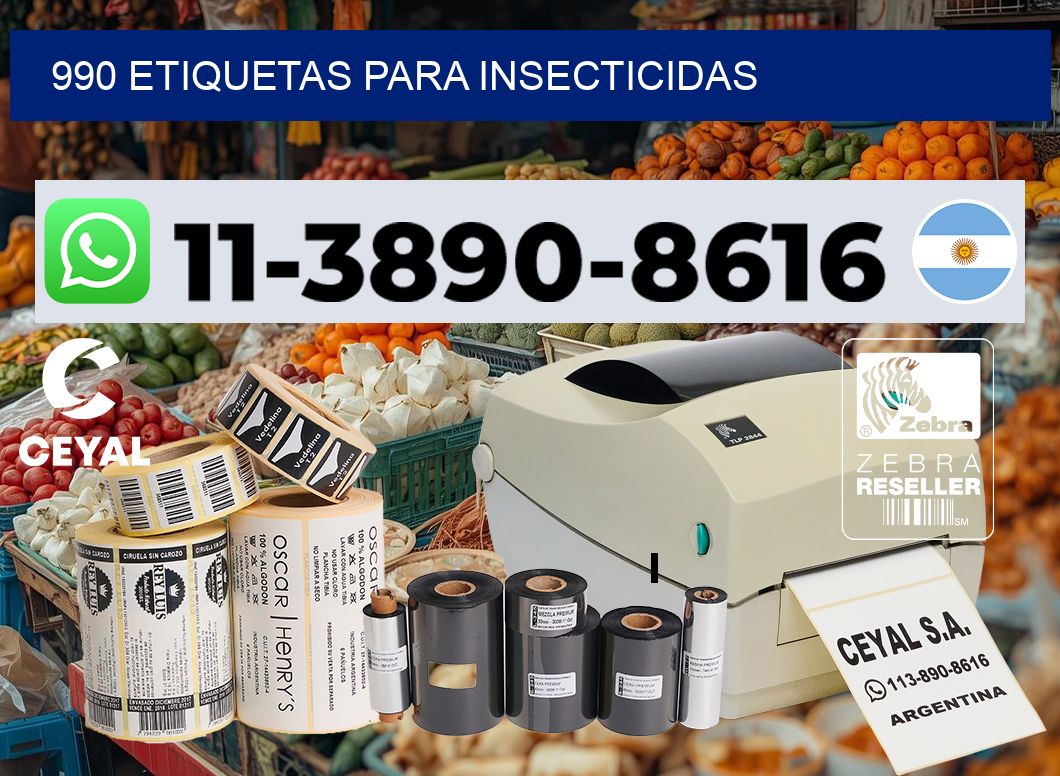 990 Etiquetas para insecticidas